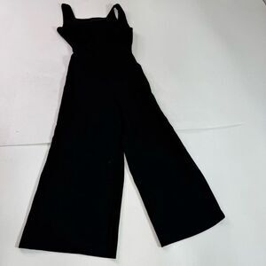 Wilfred Jumpsuit Womens 0 Black Minimalist Sleeveless Open Back Neutral Classic